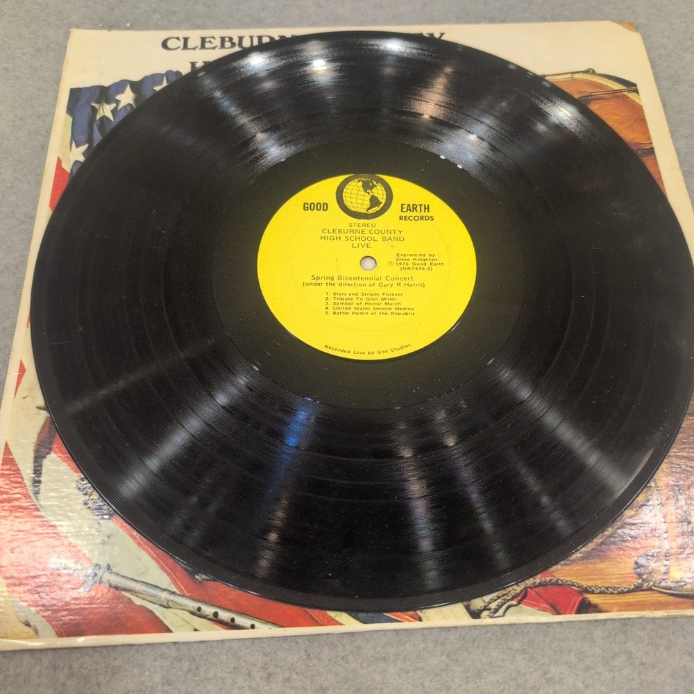 Cleburne County High School Band Live Spring Bicentennial Concert 1976 Vinyl LP - Picture 4 of 6